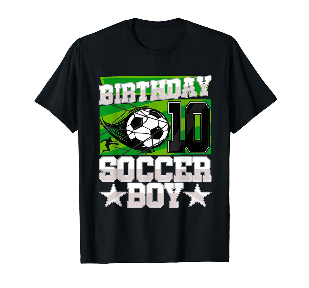 Soccer Birthday Party 10Th Birthday 10 T-Shirt - Trendy Graphic Men Women