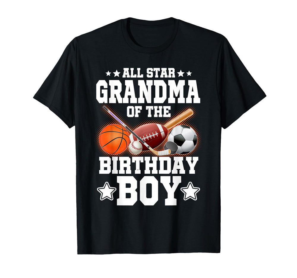 All Star Grandma Birthday Basketball T-Shirt - Trendy Graphic Unisex