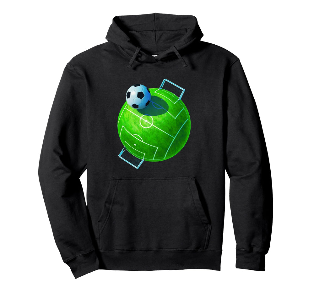 Soccer Ball Stadium Soccer Player Hoodie - Fun Novelty Design for Adults