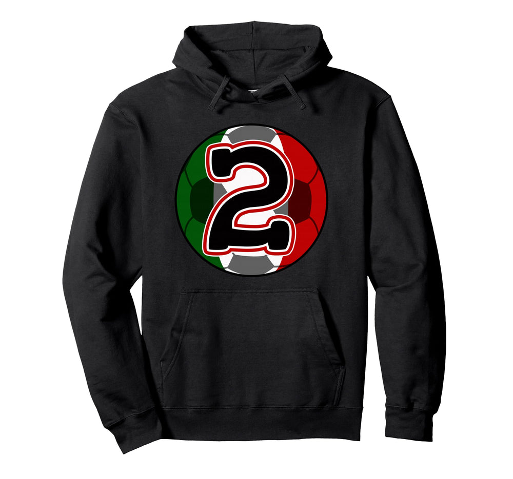 2 Year Old Birthday Mexican Soccer Hoodie - Fun Novelty Design Men Women