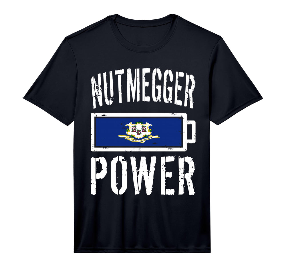 Connecticut Flag Nutmegger Power T-Shirt - Minimalist Print Men Women