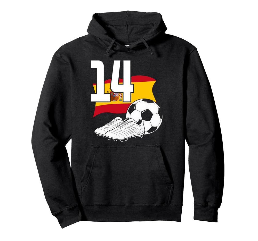 14 Soccer Birthday Gift Soccer Fan Hoodie - Novelty Apparel Men Women