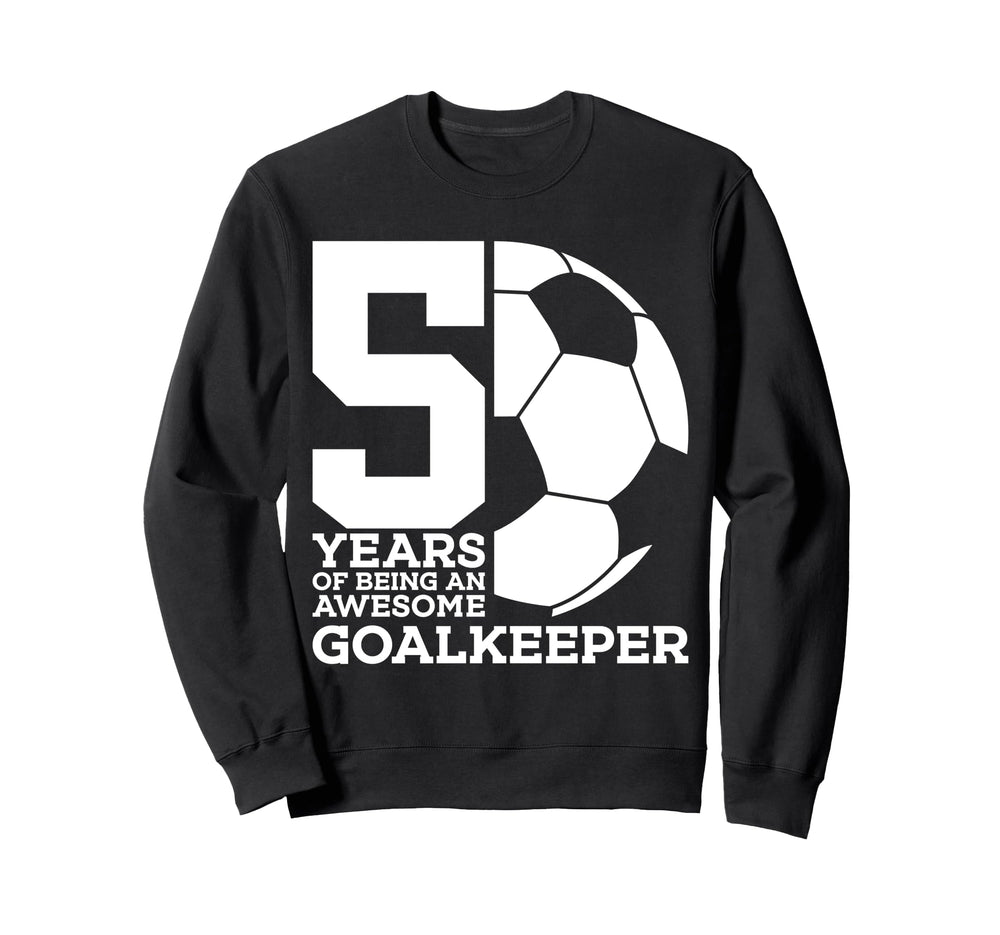 Soccer 5 Years Awesome Soccer Sweatshirt - Minimalist Print Men Women