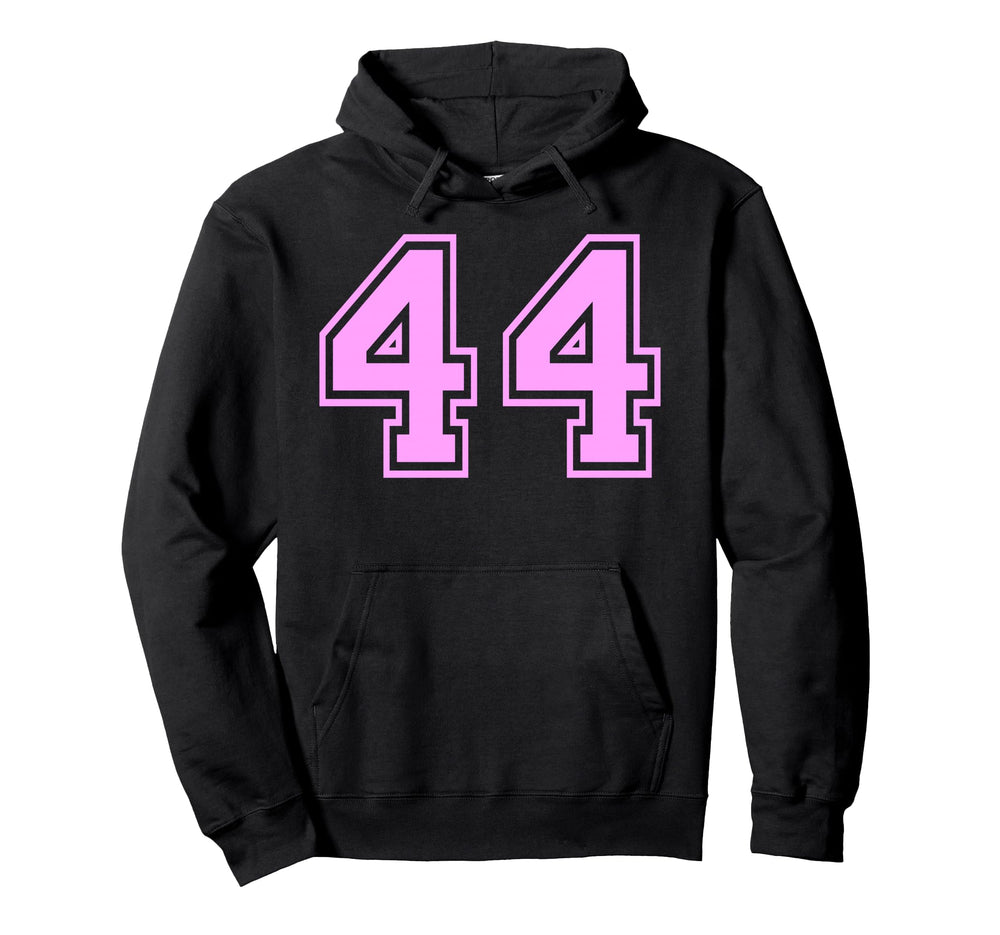 44 Number Forty Four Sports Varsity Hoodie - Minimalist Print Unisex