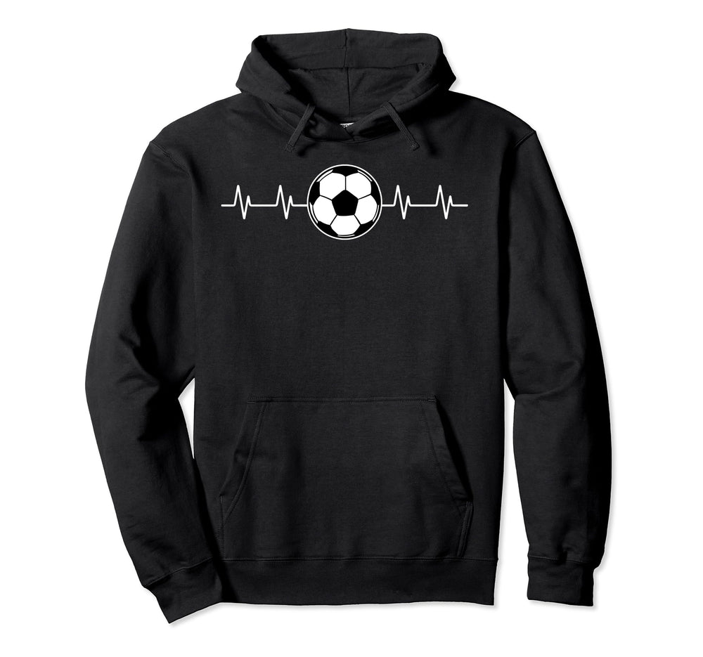Soccer Heartbeat Player Goalie Game Team Hoodie - Trendy Graphic Men Women