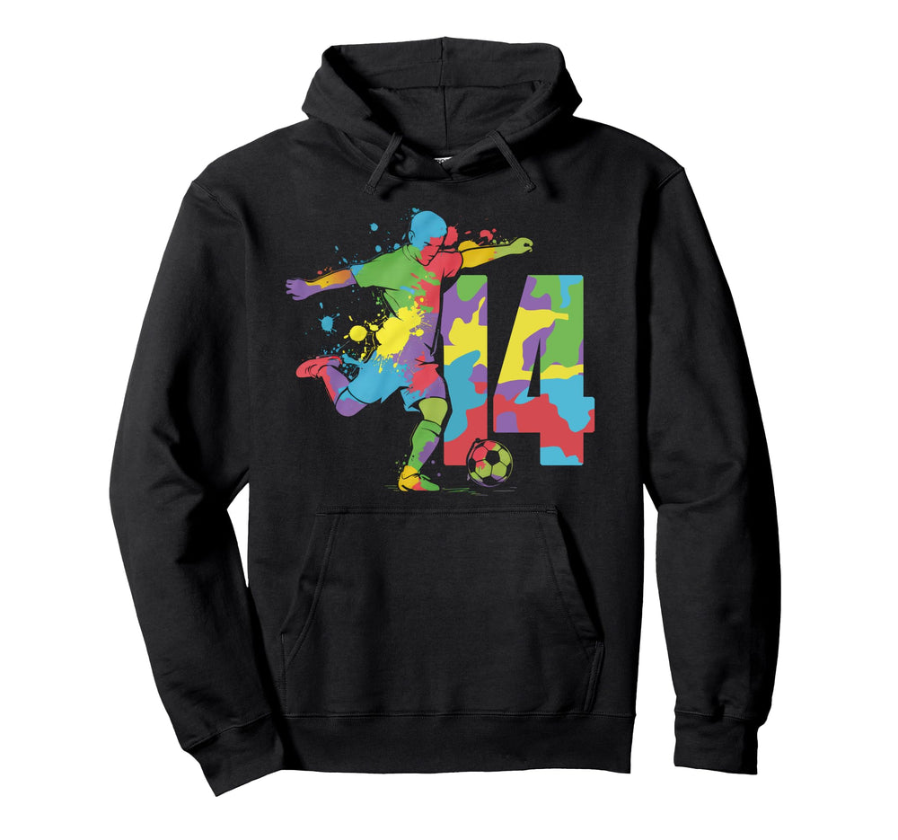 14 Soccer Birthday Gift Soccer Hoodie - Casual Everyday Wear for Adults