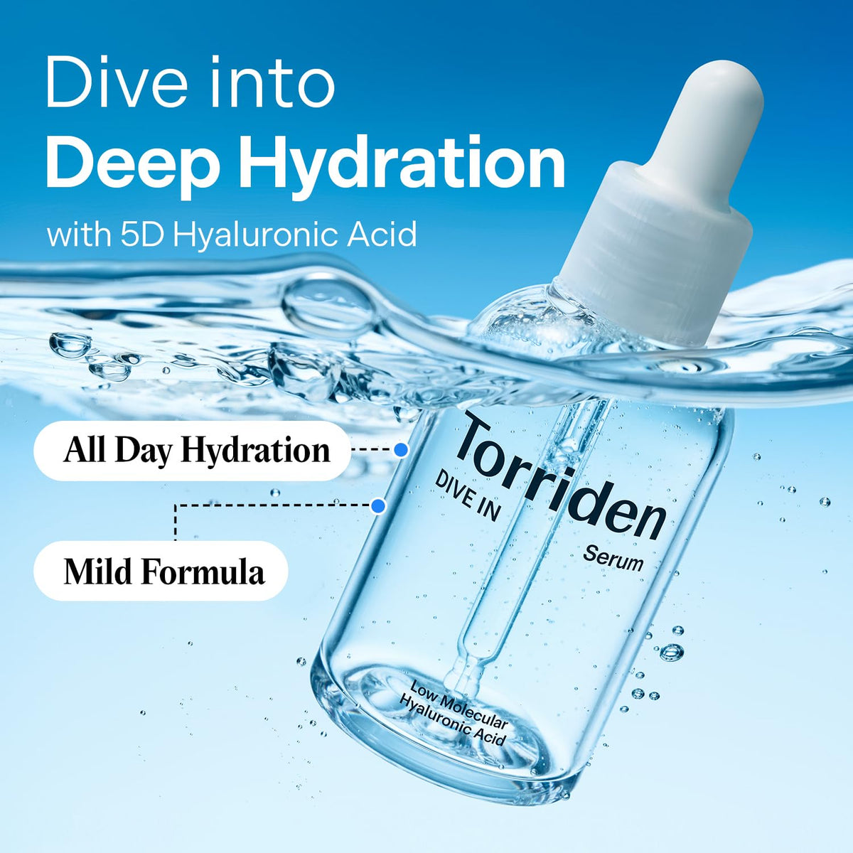Torriden Dive In Low Molecular Hyaluronic Acid Serum - Snipetell
