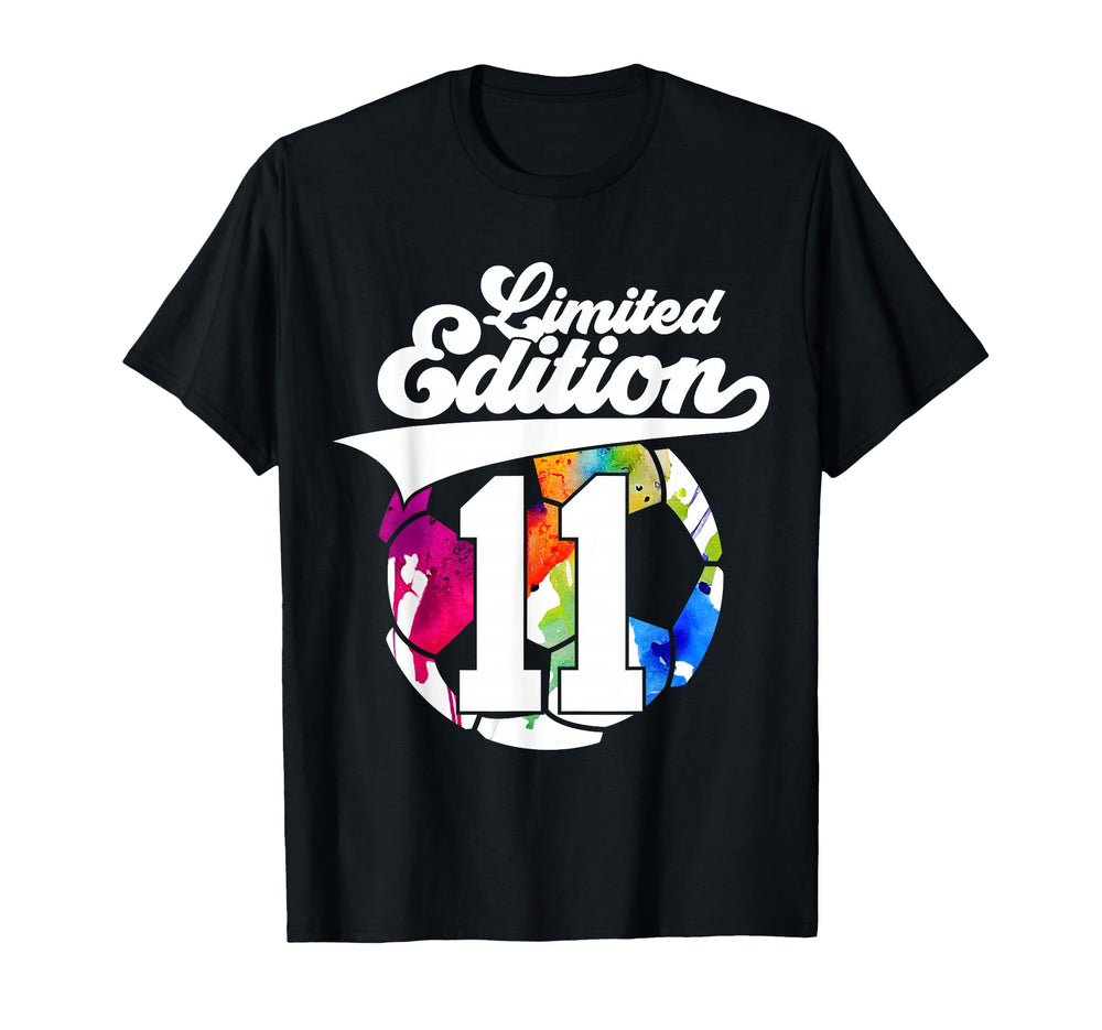 11 Years Soccer 11Th Birthday T-Shirt - Unique Graphic Men Women
