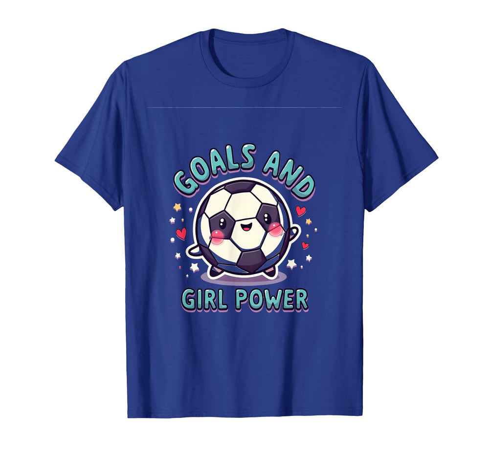 Goals And Power Soccer T-Shirt - Minimalist Print for Adults