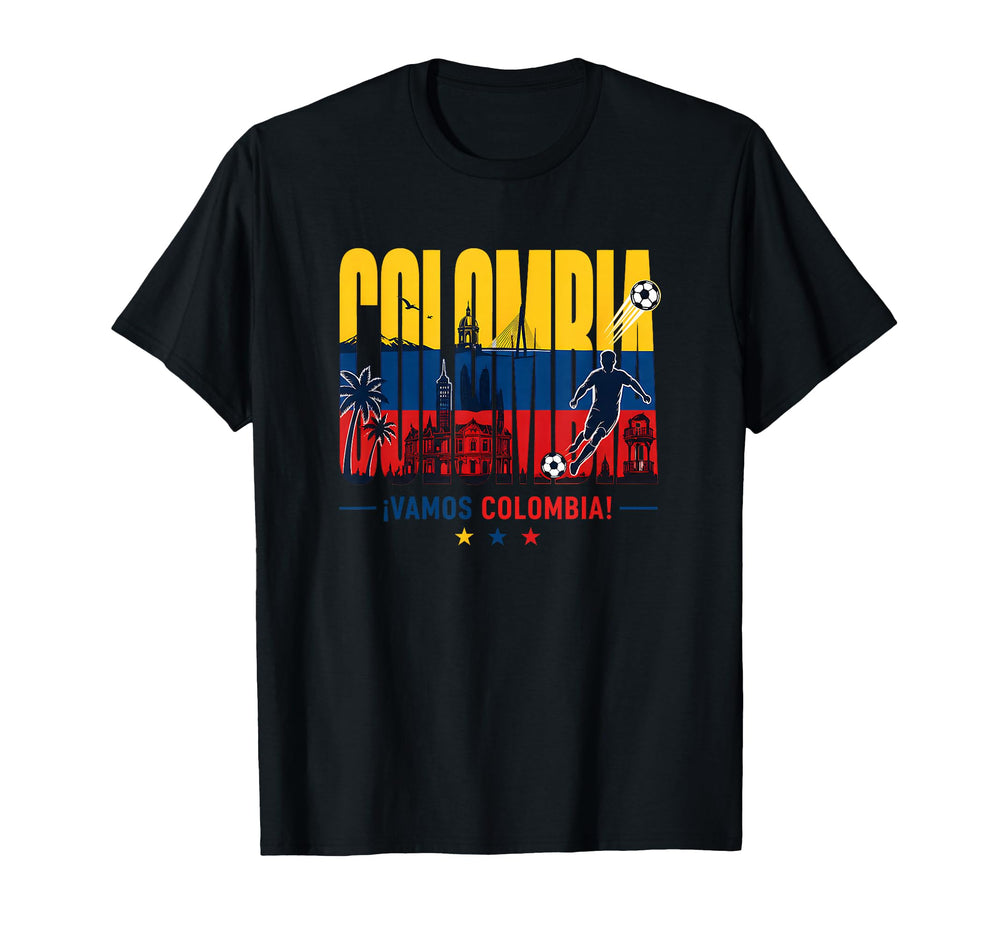 Colombia Soccer Vamos Colombia T-Shirt - Streetwear Style for Adults