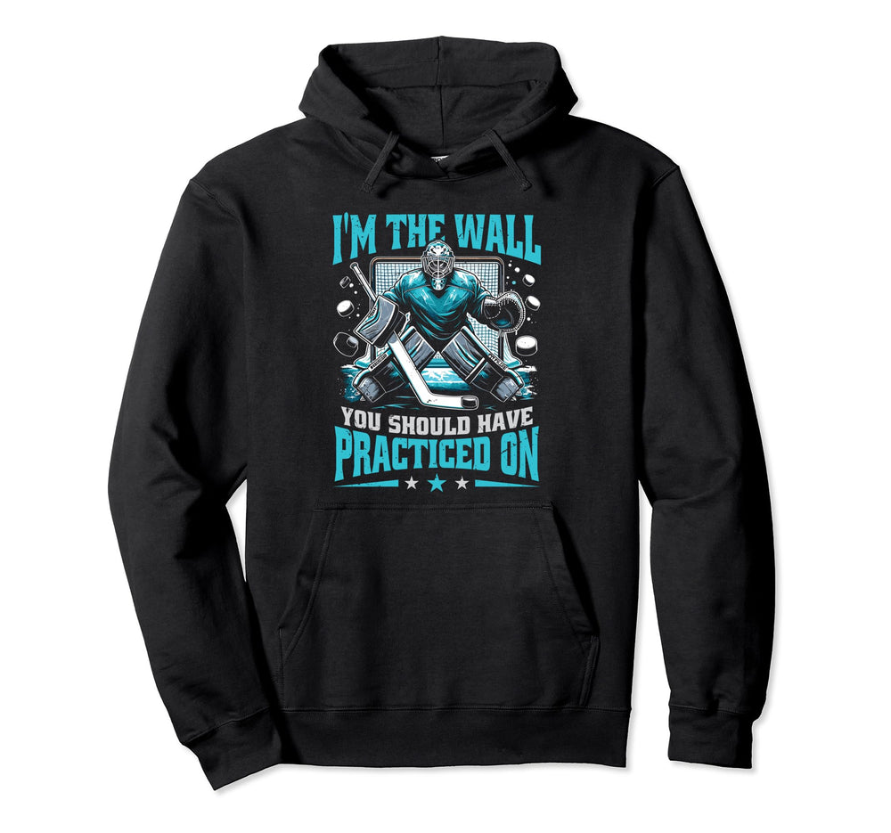 Funny Goalkeeper Ice Hockey Player Hoodie - Aesthetic Graphic Unisex