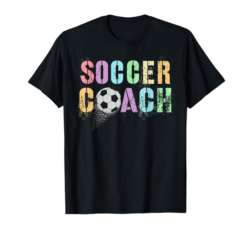 Groovy Soccer Coach Play Mama T-Shirt - Custom Art Print Men Women