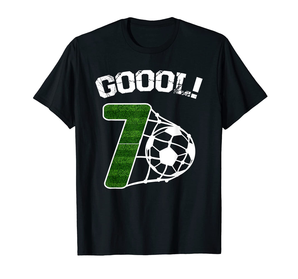 7Th Birthday Soccer Player 7Th T-Shirt - Streetwear Style Men Women