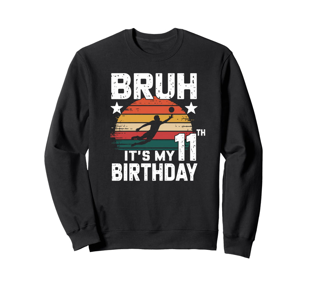 Funny 11Th Birthday Soccer Goalie Sweatshirt - Trendy Graphic for Adults