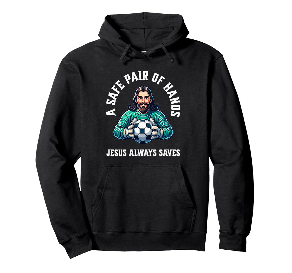 Jesus Soccer Football Christianity Hoodie - Graphic Print Unisex