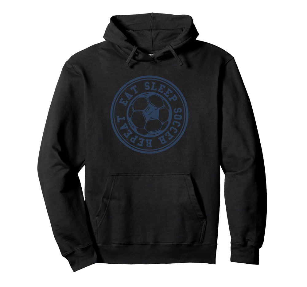 Eat Sleep Soccer Repeat Soccer Sports Hoodie - Custom Art Print Unisex