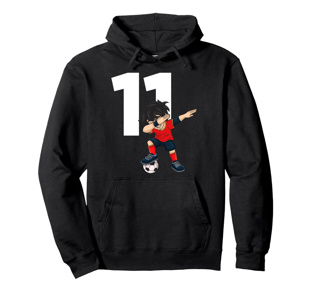 11 Soccer Birthday Gift Soccer Fan Hoodie - Graphic Print for Adults