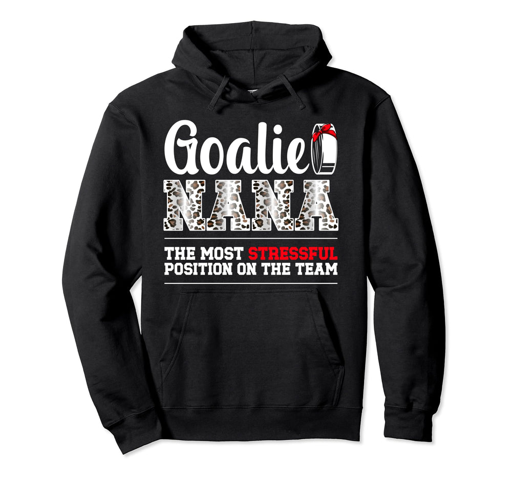 Ice Hockey Goalie Nana Funny Ice Hockey Hoodie - Unique Graphic for Adults