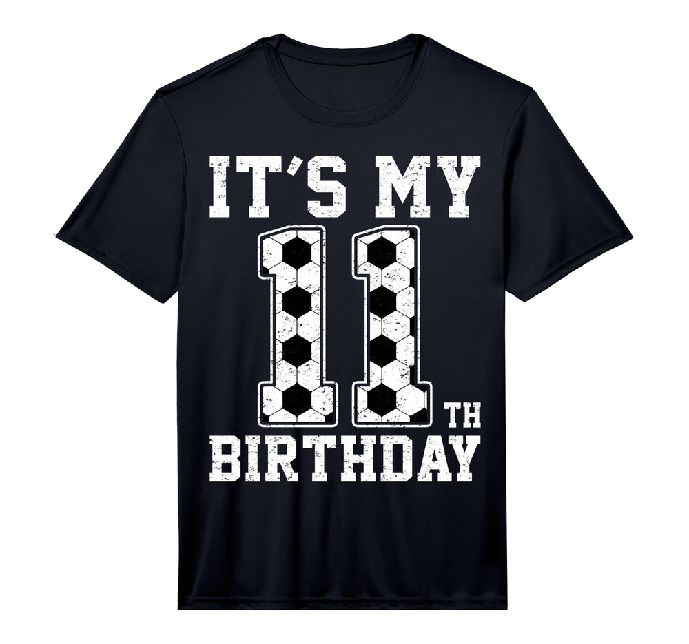 11Th Birthday Soccer Player Eleven 11 T-Shirt - Novelty Apparel for Adults