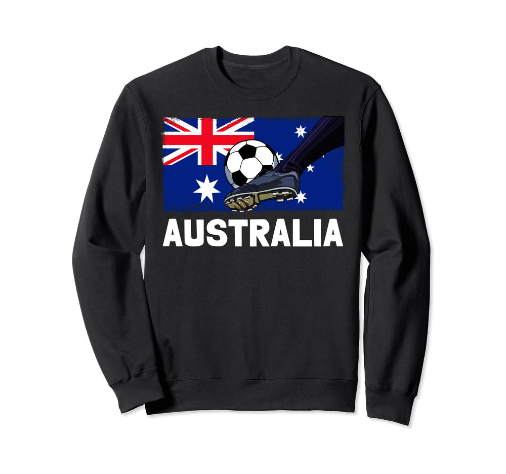 Australia Soccer Team Patriotic Sweatshirt - Aesthetic Graphic for Adults