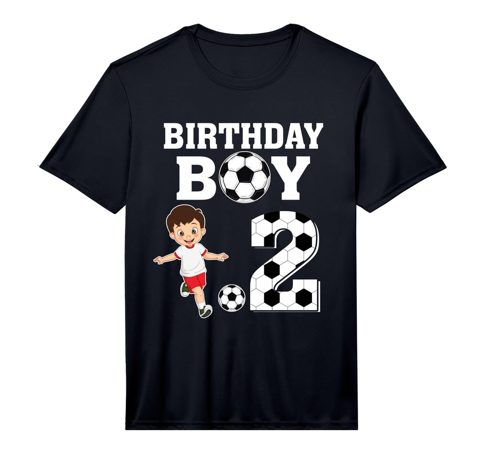 2 Years Old 2Nd Birthday Soccer T-Shirt - Minimalist Print for Adults