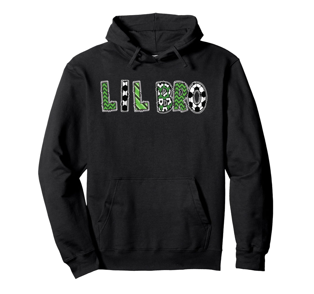 Soccer Brother Lil Bro Birthday Party Hoodie - Graphic Print Men Women