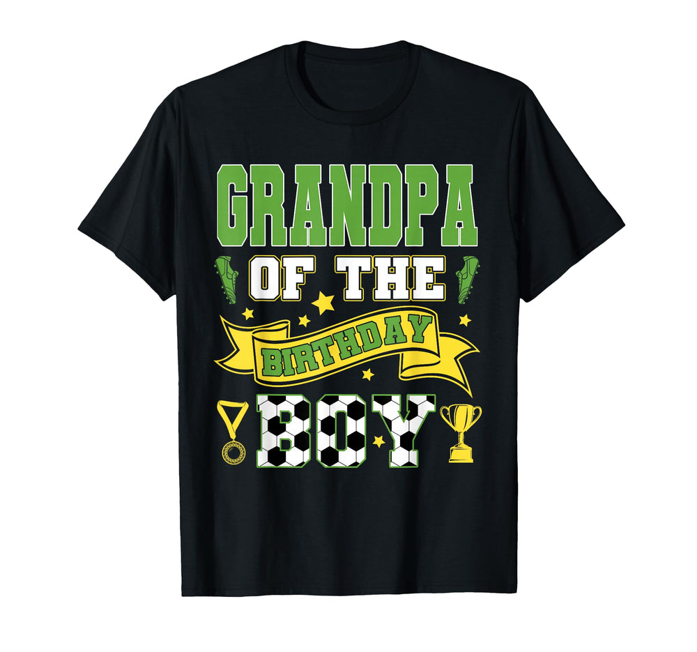 Grandpa Birthday Soccer Player Birthday T-Shirt - Trendy Graphic for Adults