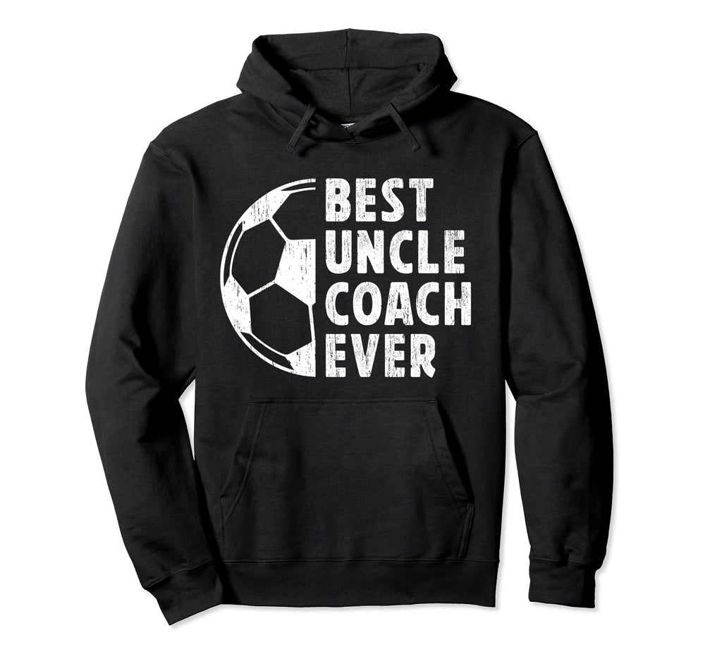 Best Uncle Coach Soccer Uncle Soccer Hoodie - Minimalist Print for Adults