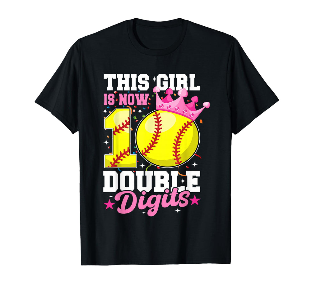 This Now 10 Double Digits Softball T-Shirt - Aesthetic Graphic Men Women