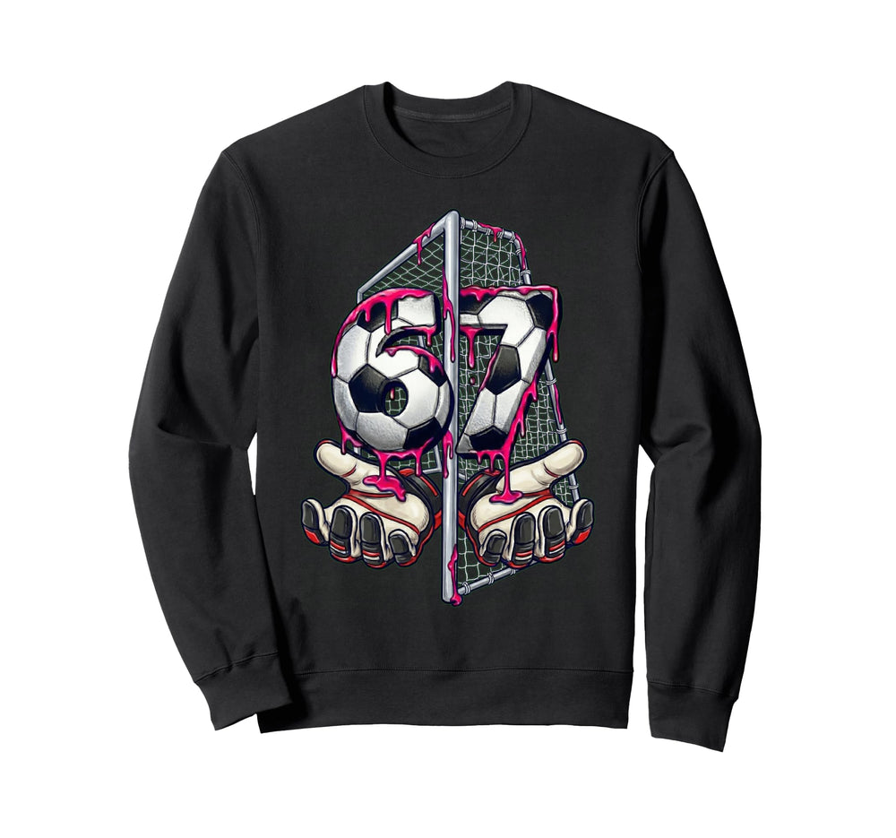 Soccer 67 Meme Funny Six Seven Gen Sweatshirt - Trendy Graphic Men Women