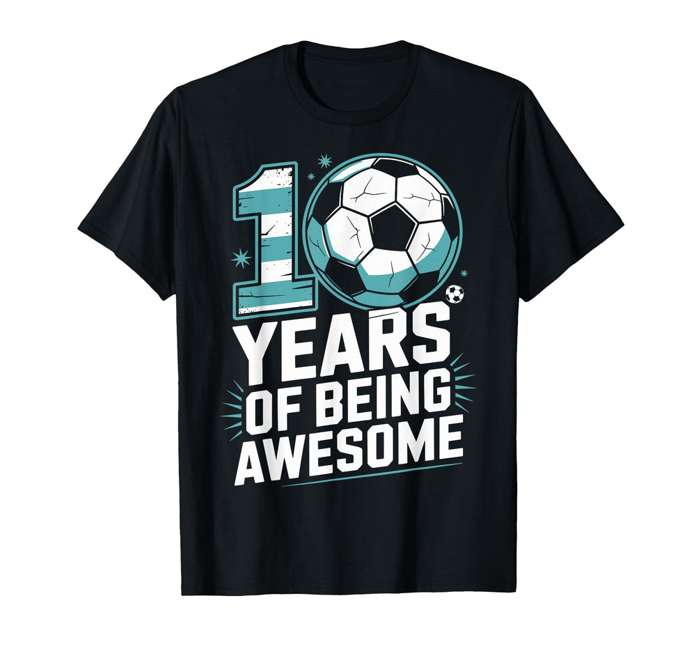 10 Years Being Awesome 10Th Birthday T-Shirt - Unique Graphic for Adults