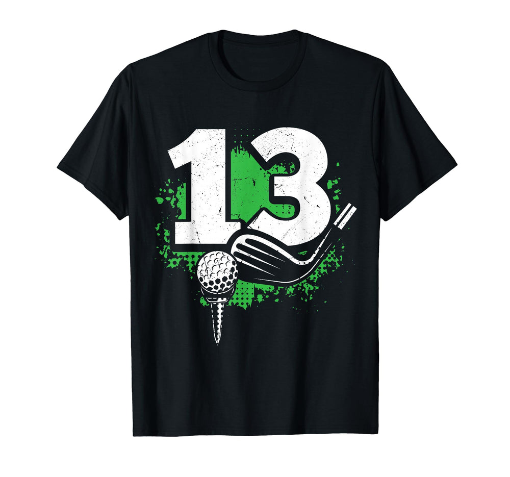 13Th Birthday Golf Player Golf 13 Years Old T-Shirt - Trendy Graphic Unisex