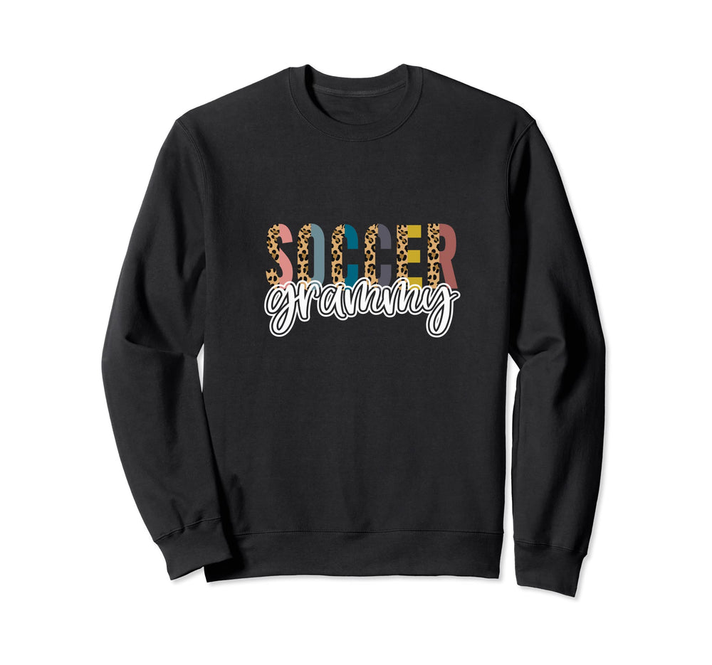 Soccer Grammy Leopard Cheetah Trendy Sweatshirt - Trendy Graphic for Adults