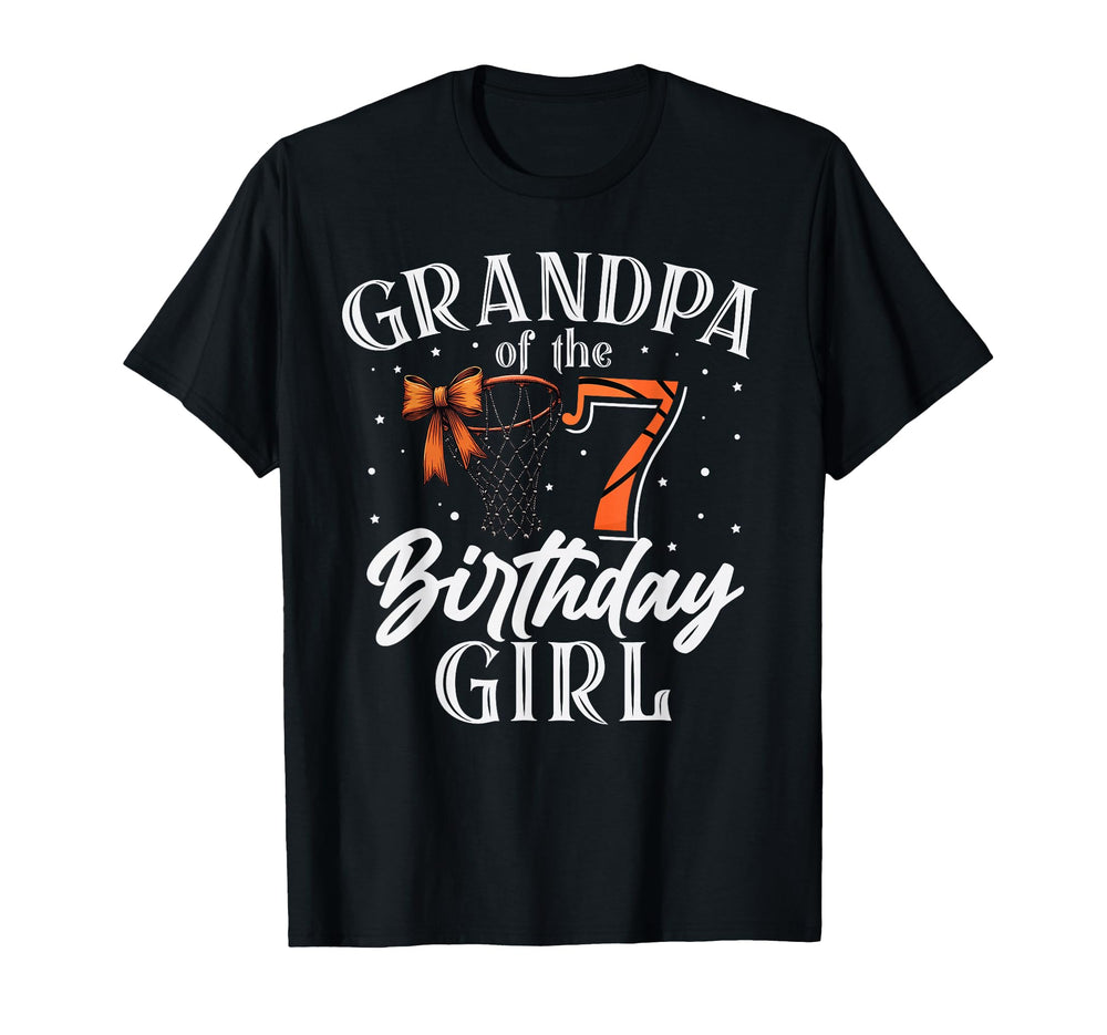 G Pa 7 Seven Birthday Basketball Bday T-Shirt - Streetwear Style Men Women