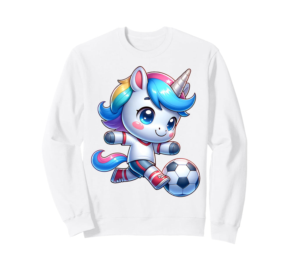 Footballer Unicorn Fans Soccer Team Sweatshirt - Trendy Graphic Unisex