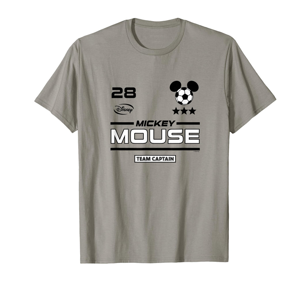 Mickey Mouse Team Captain Soccer T-Shirt - Custom Art Print Men Women