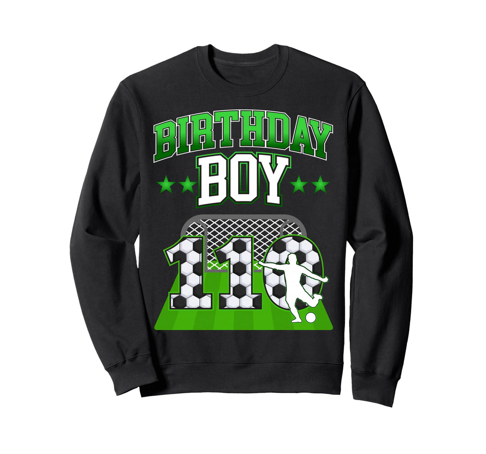 Soccer Themed Birthday Outfit 110 Sweatshirt - Aesthetic Graphic Men Women