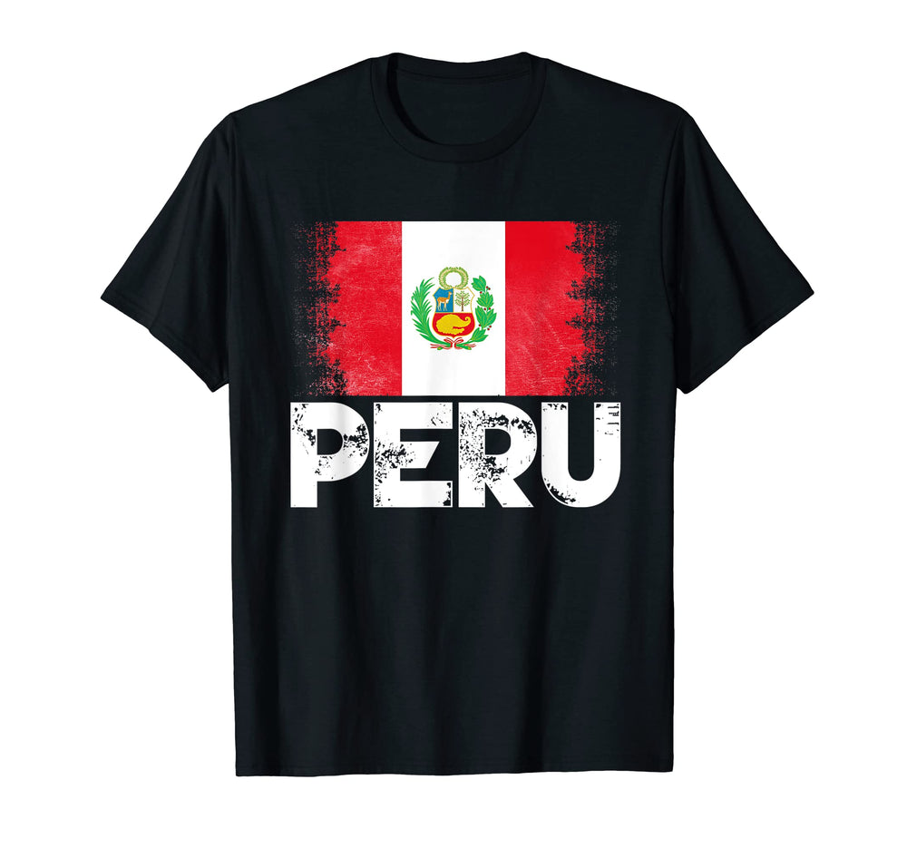 Peru Flag Football Soccer Team Pride T-Shirt - Custom Art Print for Adults