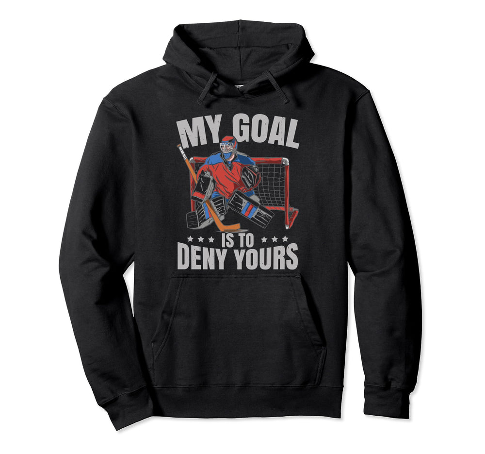 Funny Goalie Ice Hockey Goalkeeper Hoodie - Streetwear Style for Adults