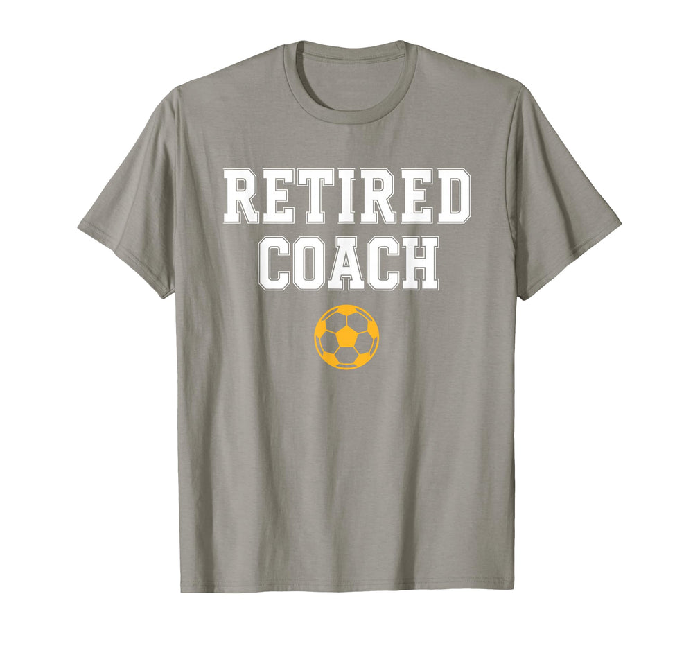 Retired Coach Soccer Team Mentor T-Shirt - Graphic Print Unisex