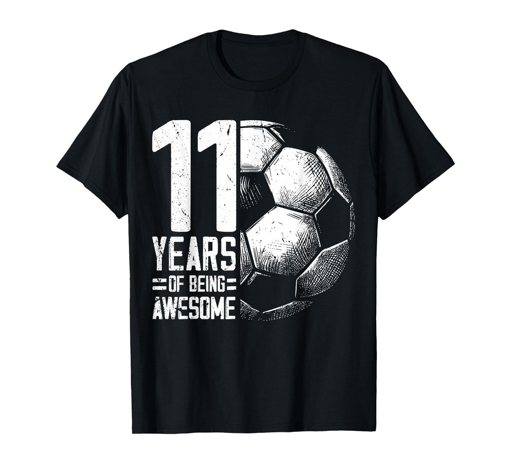 11Th Birthday Soccer Player Football 11 T-Shirt - Unique Graphic Unisex