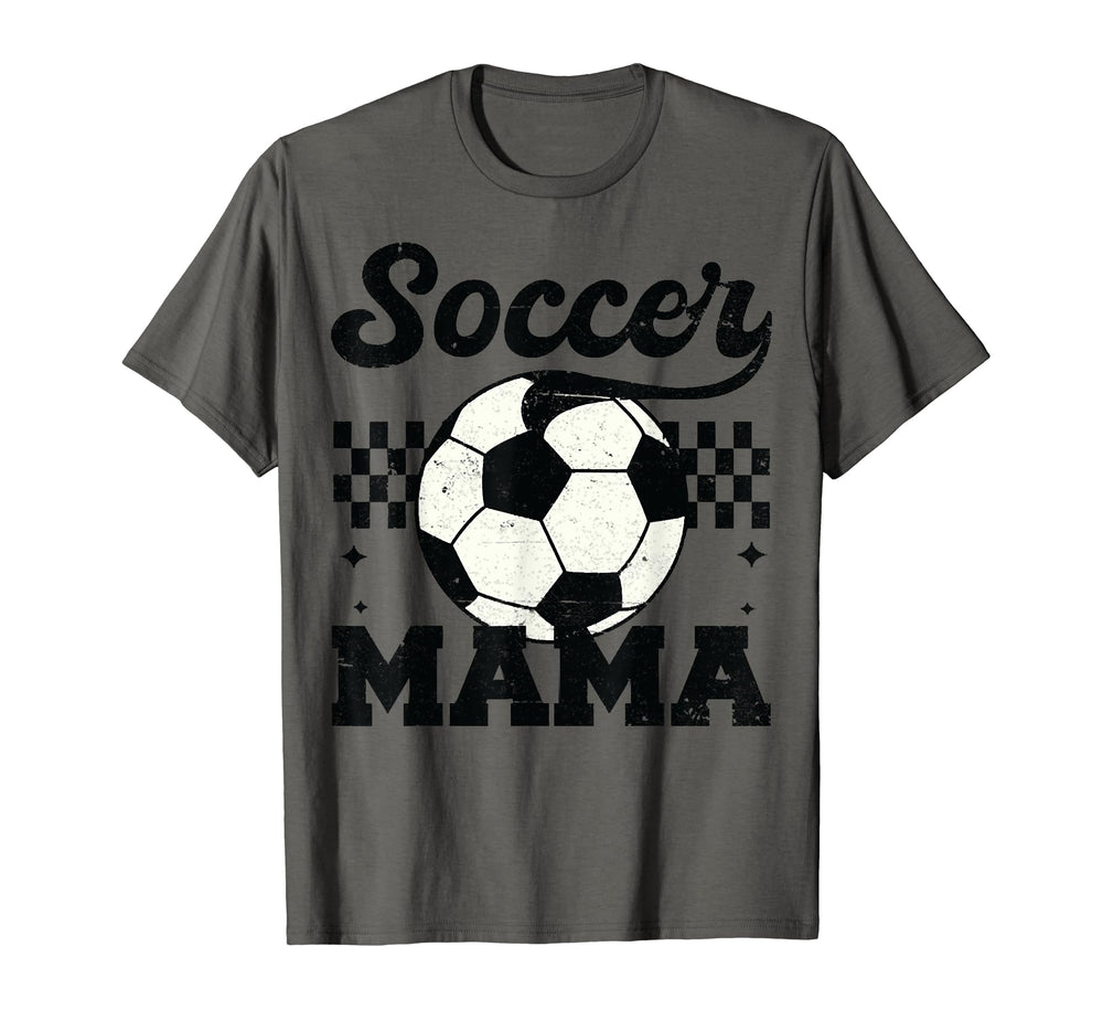 Checkered Soccer Mama Soccer Mom Soccer T-Shirt - Aesthetic Graphic Unisex