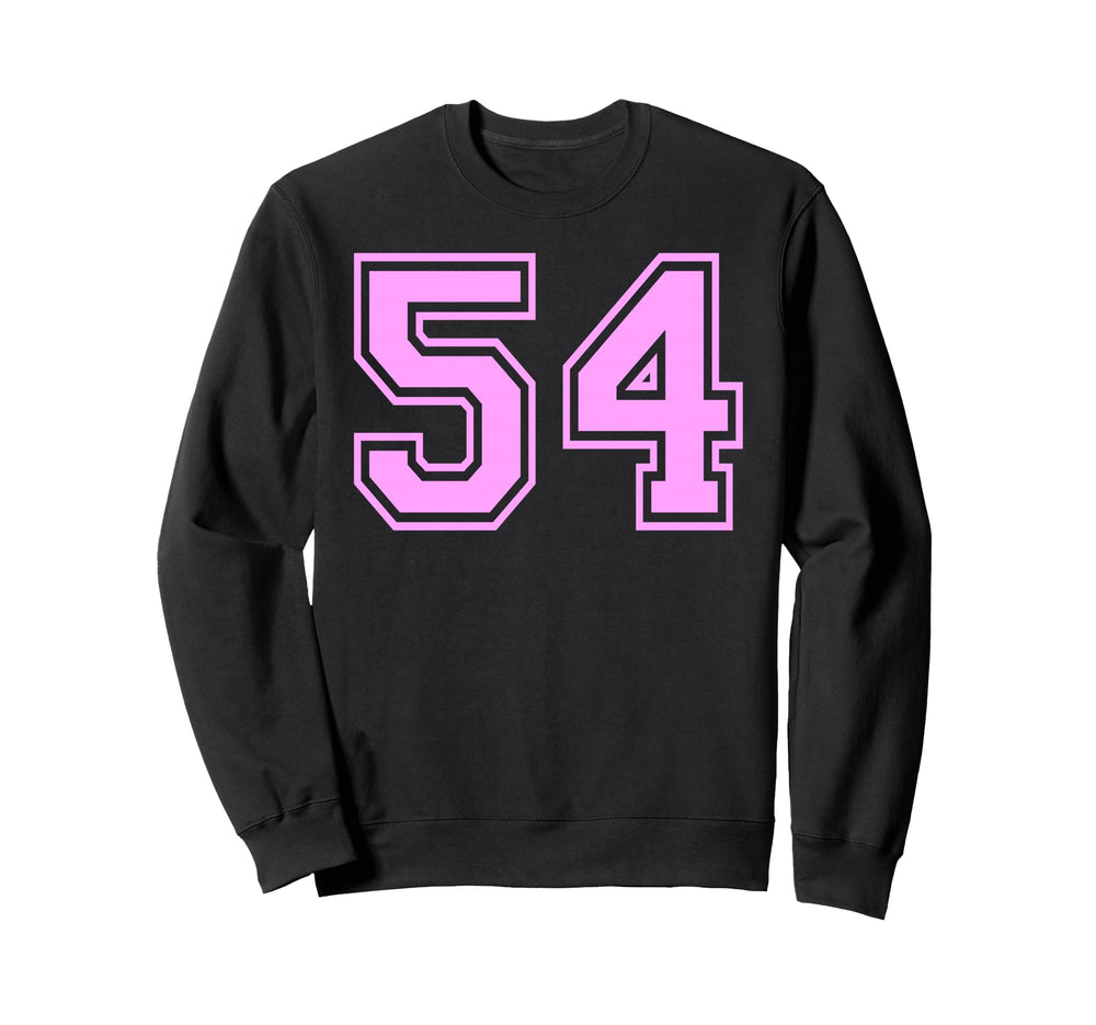54 Number Fifty Four Sports Sweatshirt - Aesthetic Graphic for Adults