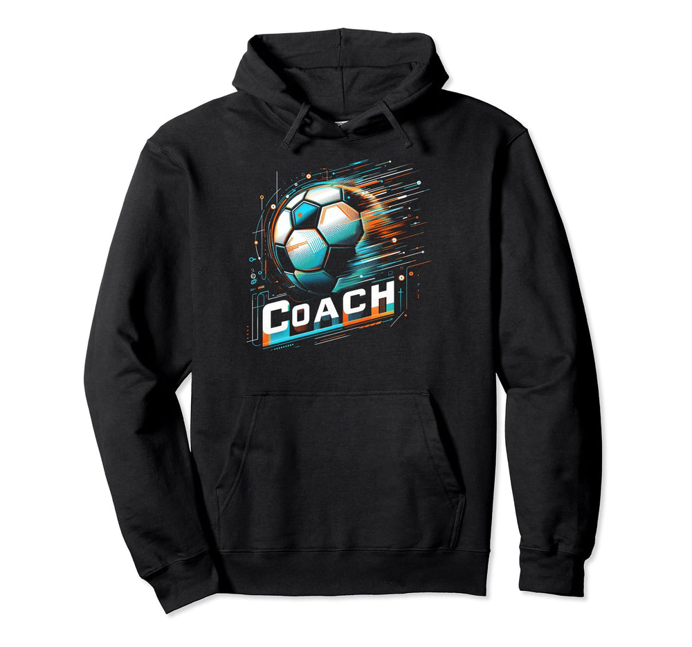 Soccer Coach Training Coaching Hoodie - Minimalist Print for Adults