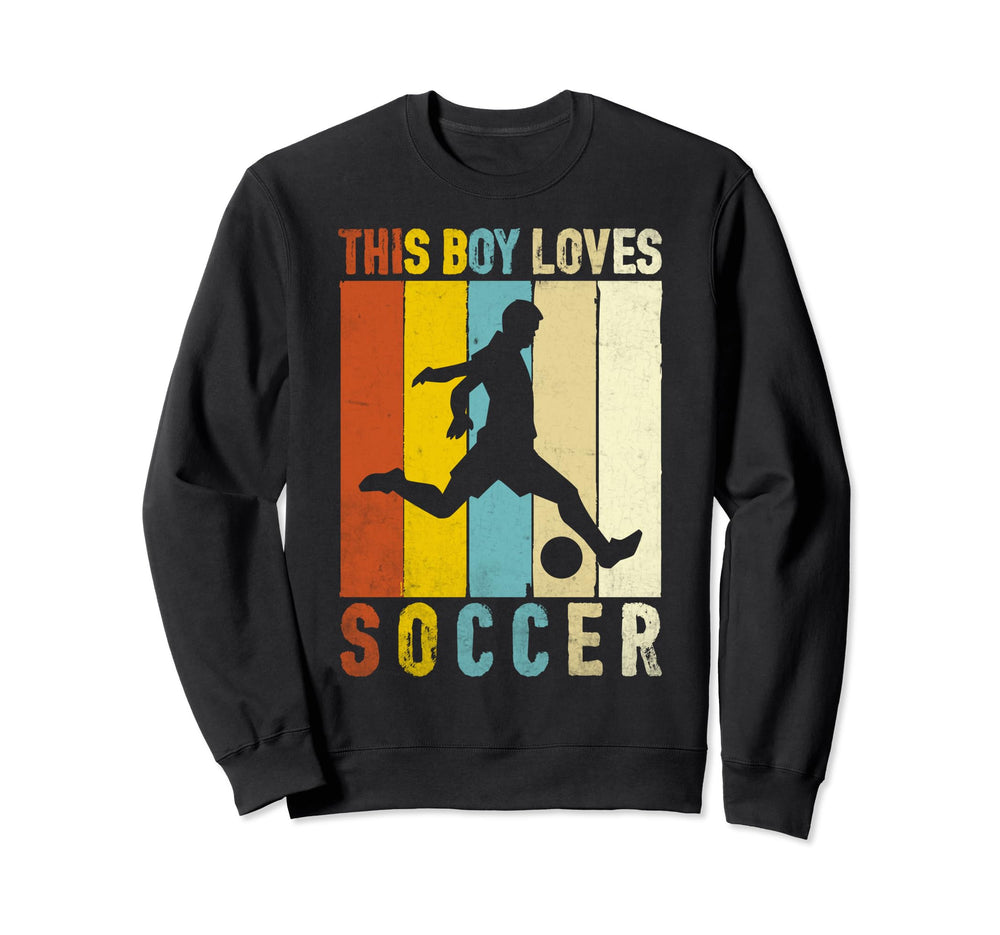 This Loves Soccer Sport Sweatshirt - Fun Novelty Design Men Women