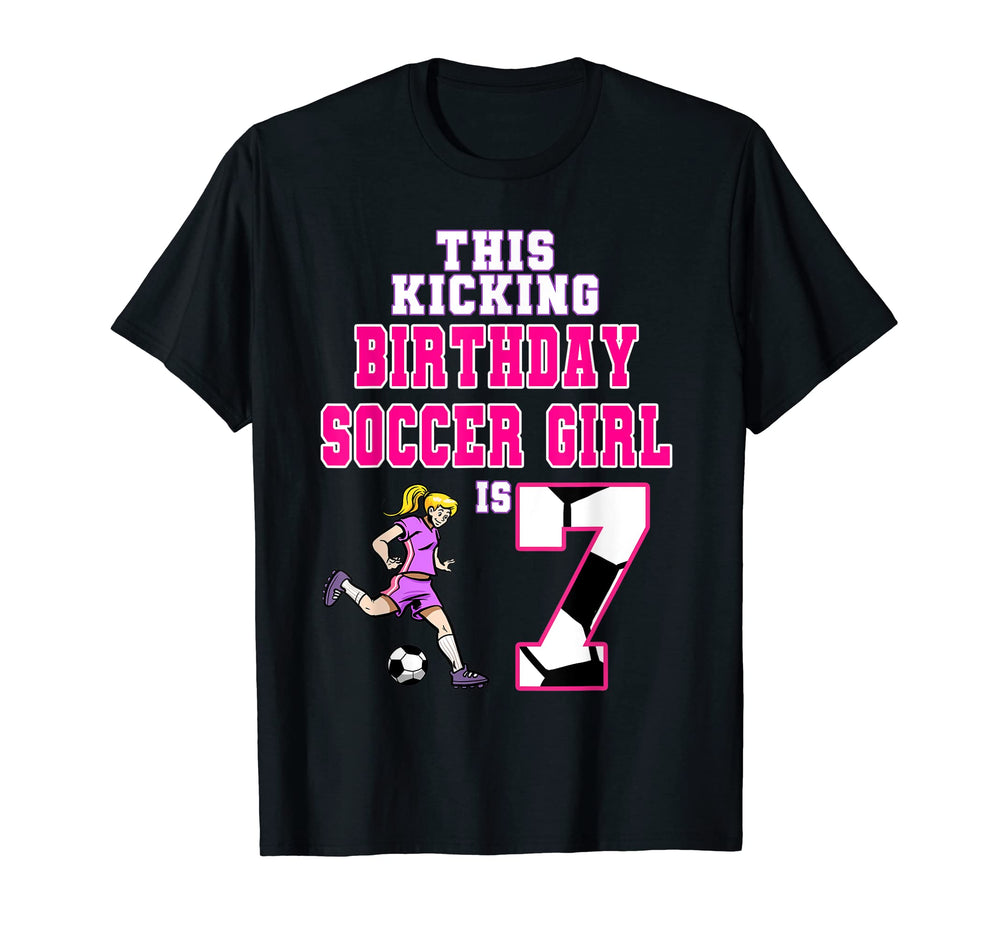 This Birthday Soccer Is 7 Soccer Theme T-Shirt - Custom Art Print Unisex