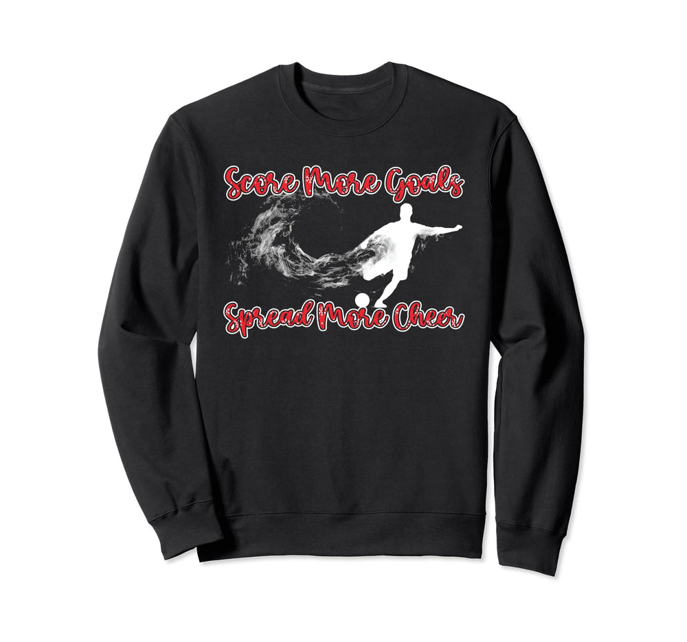 Holiday Sports Soccer Santa Sweatshirt - Streetwear Style Unisex