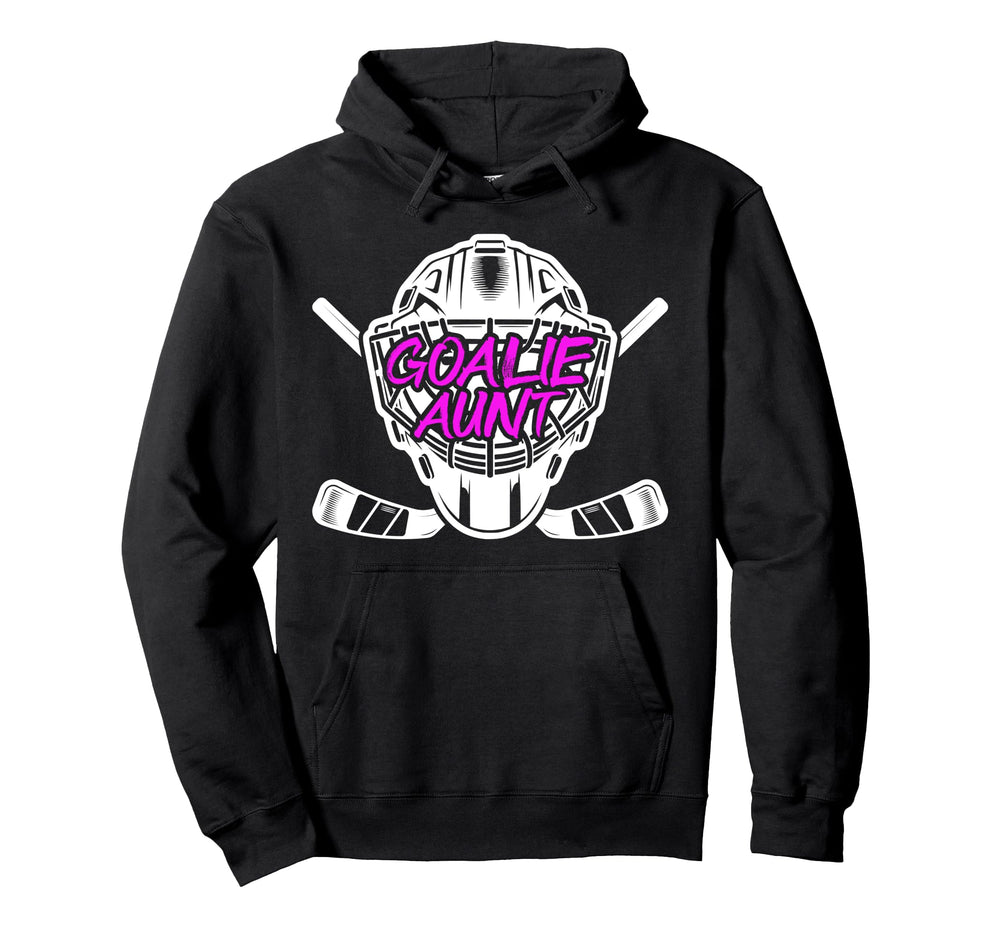 Ice Hockey Goalie Aunt Hockey Keeper Hoodie - Trendy Graphic for Adults