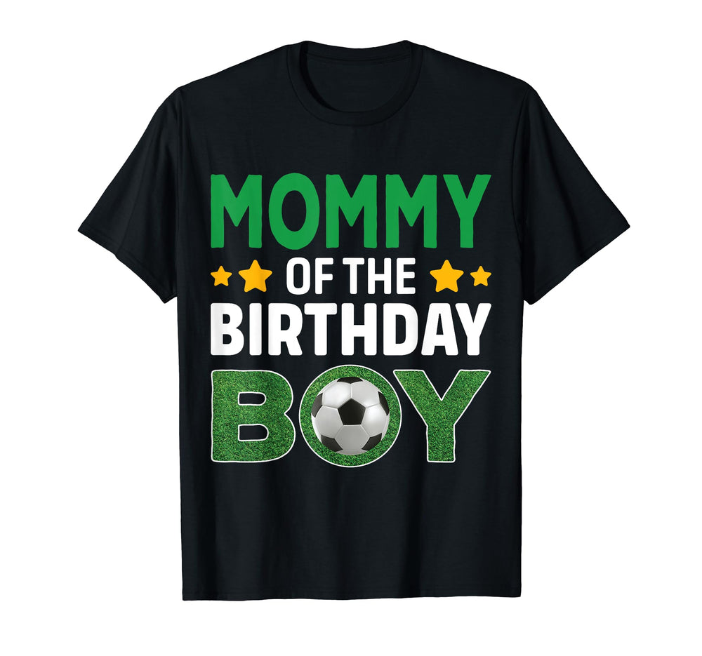 Mommy Birthday Soccer Birthday T-Shirt - Minimalist Print Men Women