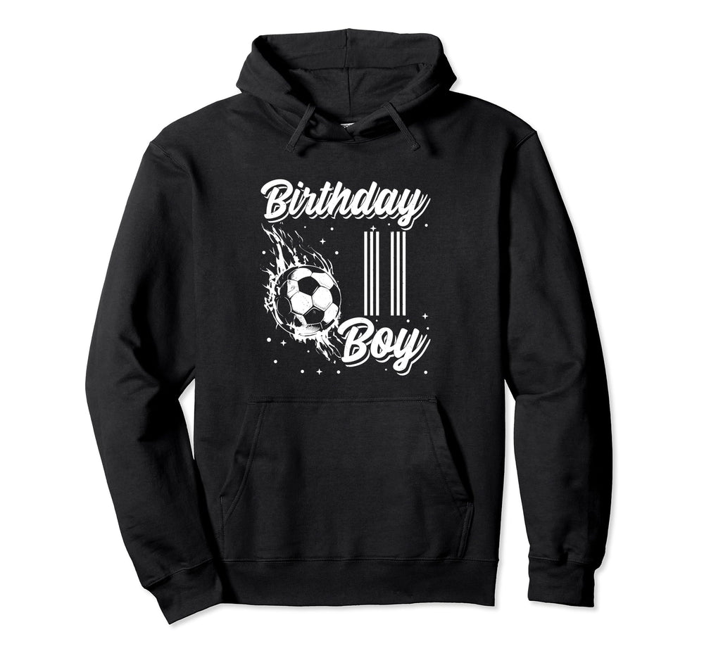 11Th Birthday Birthday Birthday Soccer Fan Hoodie - Minimalist Print Unisex